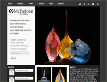 Tablet Screenshot of mcfaddenartglass.com